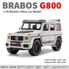 1/18 Mercedes Benz G800 Ordinary Version Without Spray Alloy SUV Diecast Model Collection Ornament Fine Birthday Gift for Friend