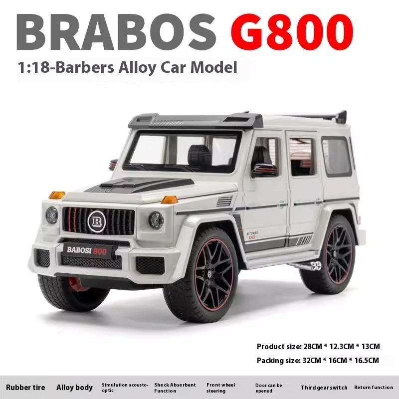 1/18 Mercedes Benz G800 Ordinary Version Without Spray Alloy SUV Diecast Model Collection Ornament Fine Birthday Gift for Friend