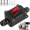 Inline Power Cord Switch Box 110V-220V 16A-20A Marine Rocker On Off IP67 Refitting Junction Box High Current Connetor Outdoor
