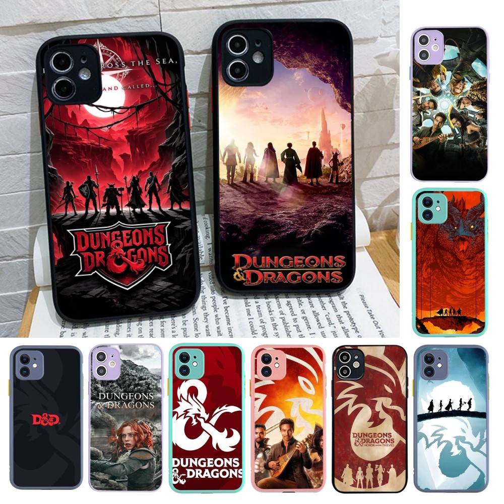 Fantasy Movie D-Dungeons D-Dragons Phone Case For IPhone 16 15 14 Plus 15 13 12 11 Pro Max X XS MAX Matte Cover