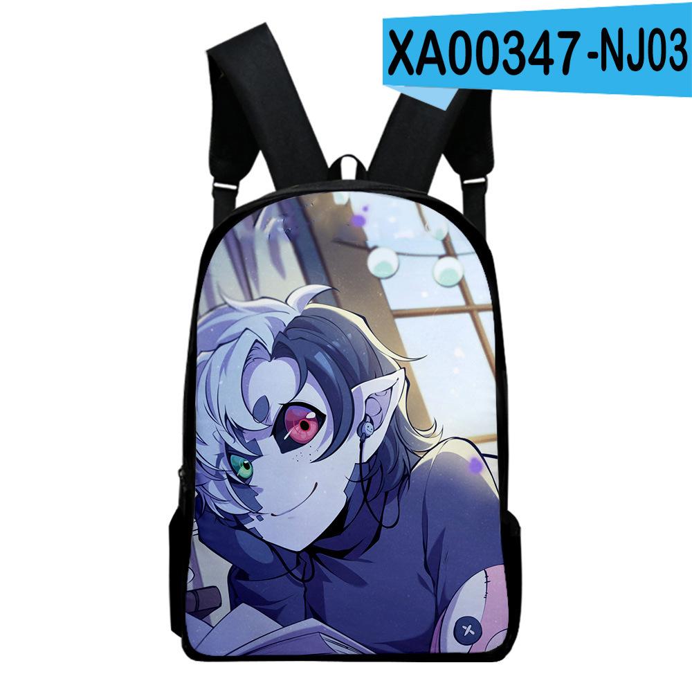 Classic Popular Funny Ranboo Notebook Backpacks Pupil School Bags 3D Print Oxford Waterproof Boys/Girls Laptop Backpacks