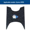 Durable Anti-slip Waterproof Foot Pedal Mat for Kymco KR50, Motorcycle Coil Mat & Decorative Accessory.