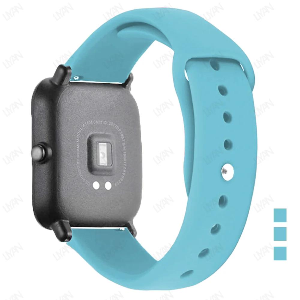 Sportarmband Für Amazfit GTS-GTR-4-3-2-2e-Mini-Pro-stratos 2 3 Silikonarmband für Amazfit bip-U-S-3-pro 20mm 22mm Uhrenarmband