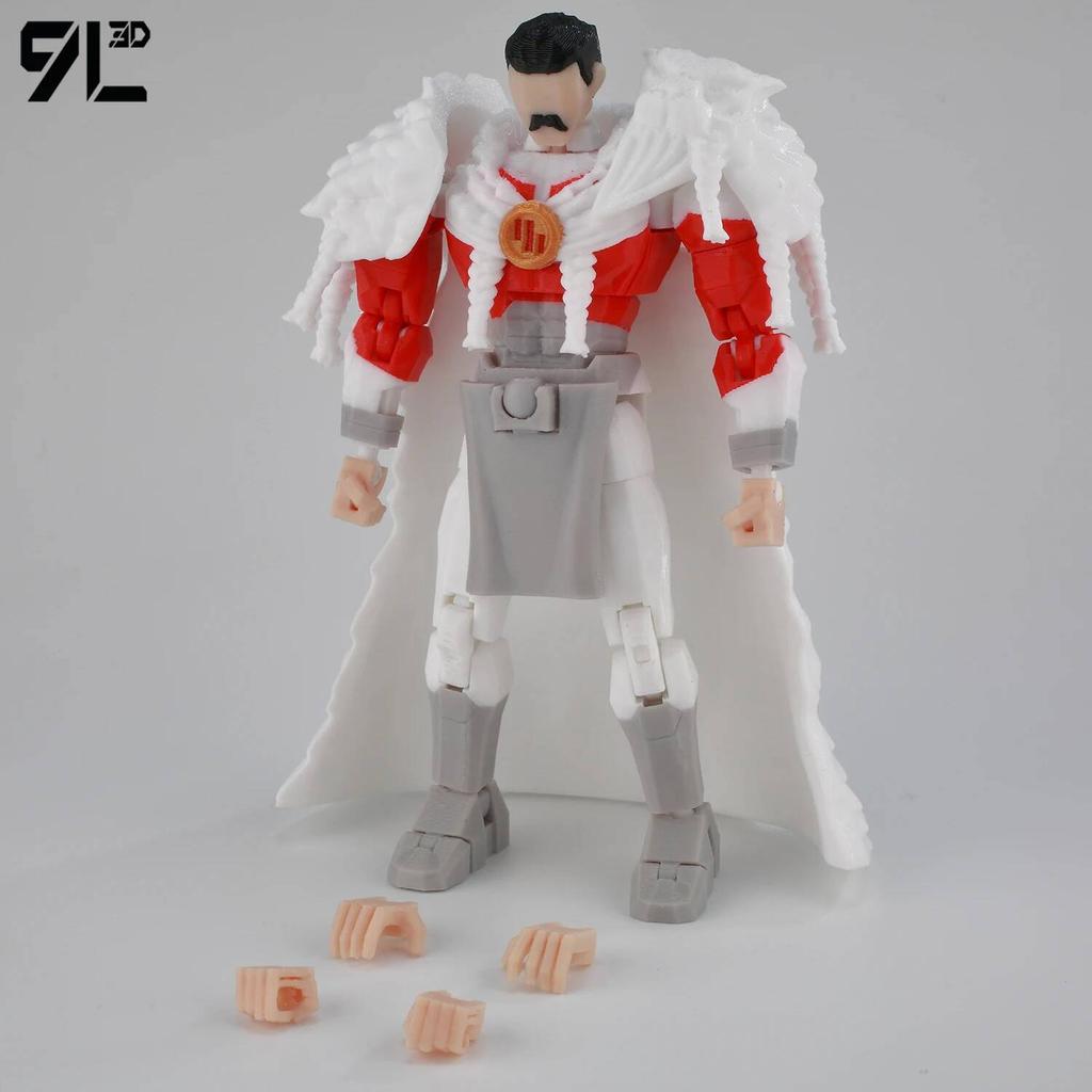 9L3D Printed Invincible Maskless Mark Toys Action Figures Titan13 T13 Dummy 13 Superheroes Multi-Jointed Movable Shapeshift Toys