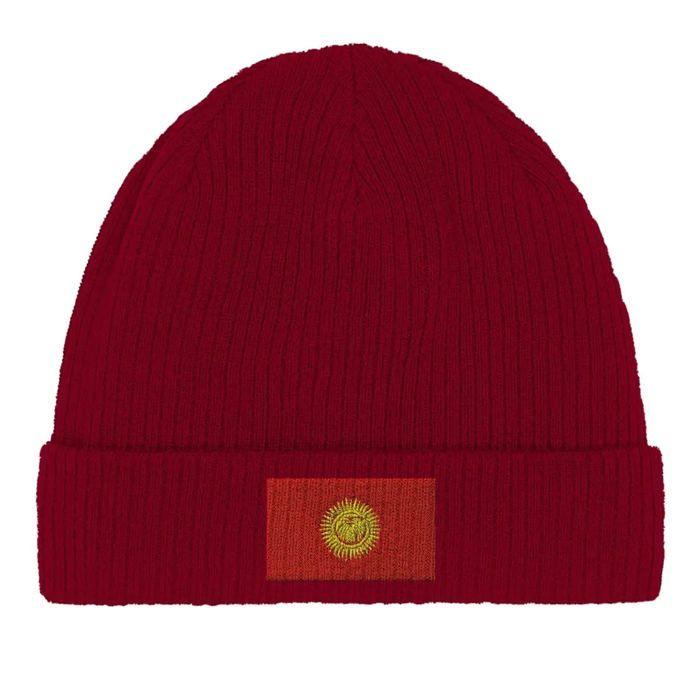 Bonnet Drapeau Kirghizistan en Rouge