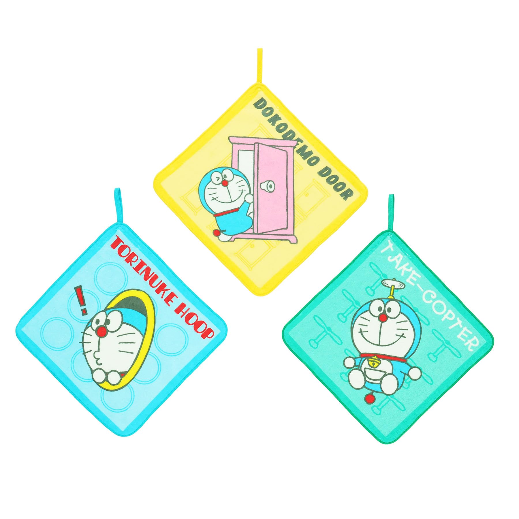 

Marushin Loop Doraemon Exciting Doraemon Anime Nursery Loopable Hand Towels Towels, 3-Pack, I m Doraemon Tools, Manga, School, Kindergarten,