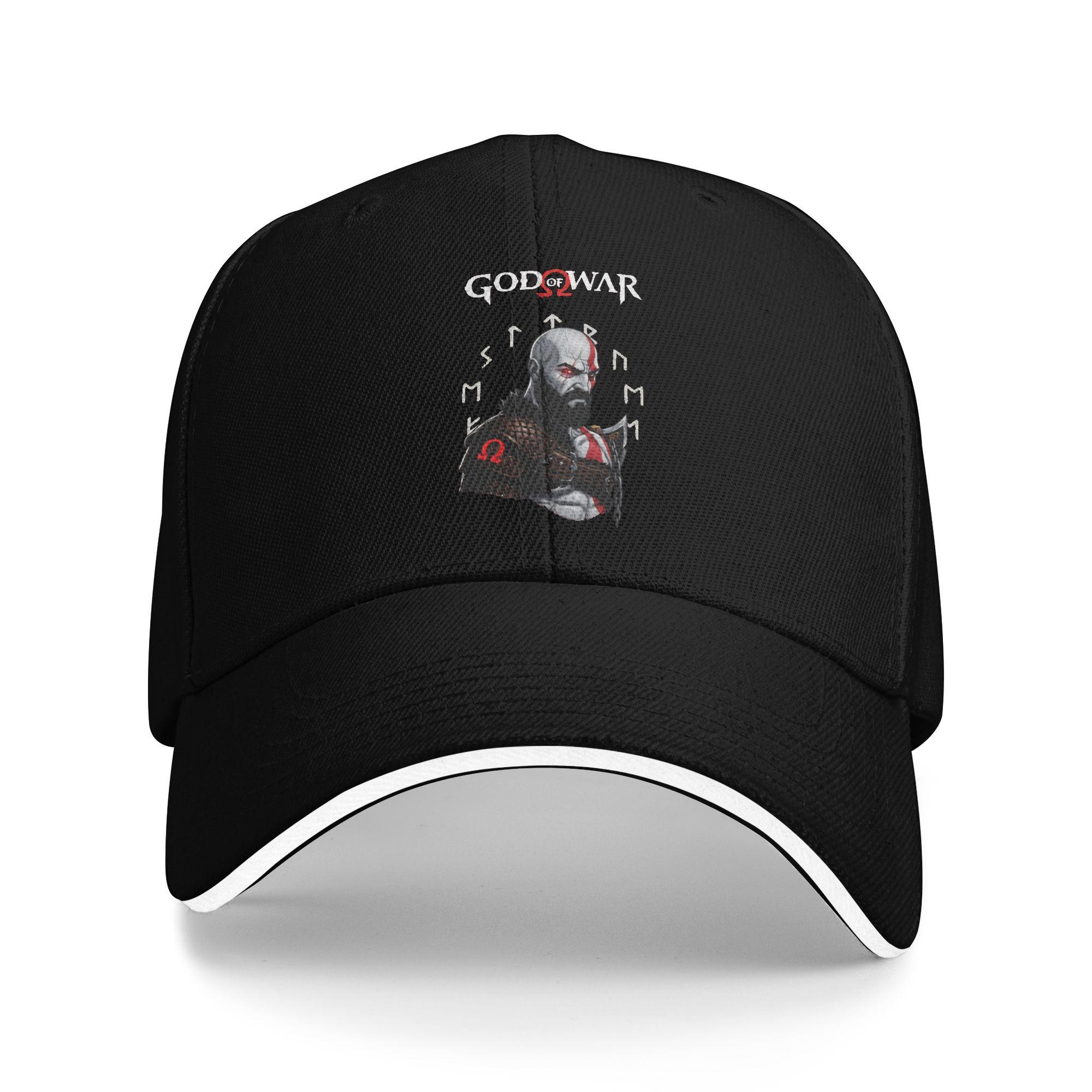 Kratos Gym God of War Baseball Cap Retro  Sandwich Hat Unisex Breathable Dad Hat Sport One Size