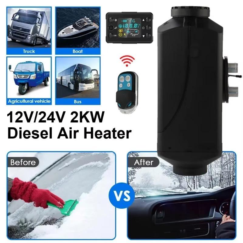 12V/24V 2KW/5KW Air Diesel Heater Car Diesel Heater Diesel Parking Heater Low Noise Heater for Truck Bus RV Trailer Boat