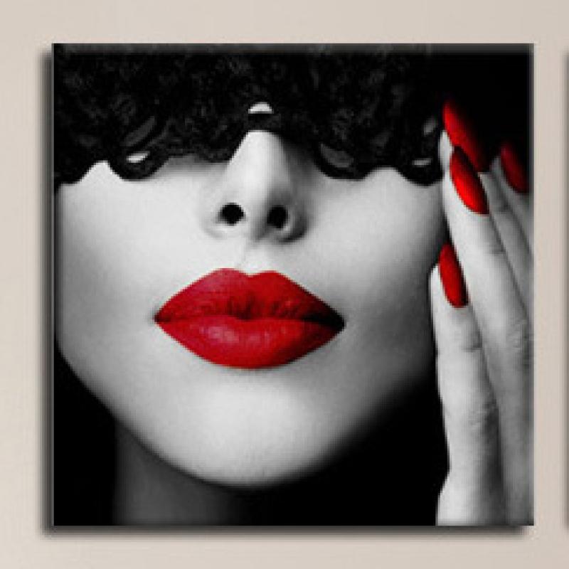 

Современная Картина На Тканном Холсте, Красная Картина На Холсте, Губа F, Северная Картина, Домашний Декор, Настенное Искусство, Плакат, Гостиная, Девушка, Спальня, Поделки 50cm×70cm (19.68in×27.55in)