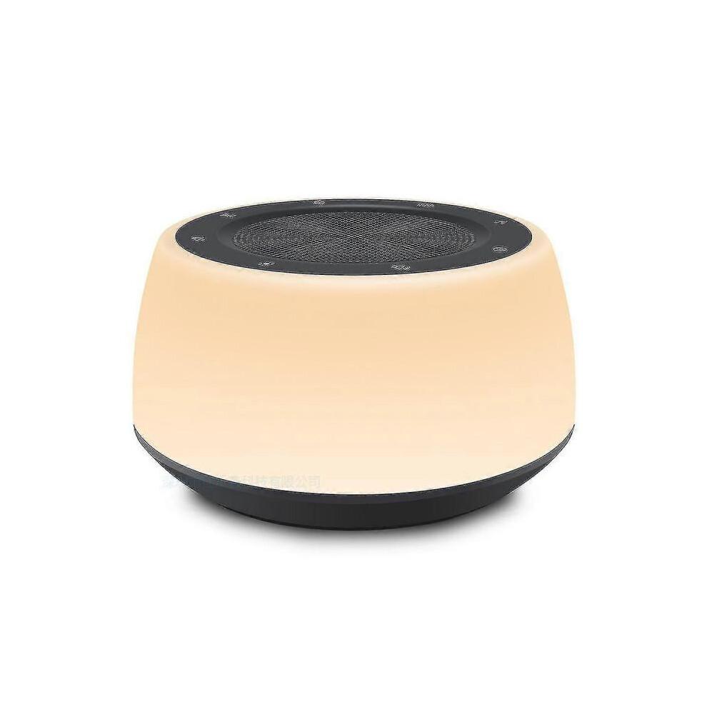 White Noise Machine, with 16 Natural Sounds, Memory Function, Adjustable Timer, Portable, Relaxation (1pc) Less