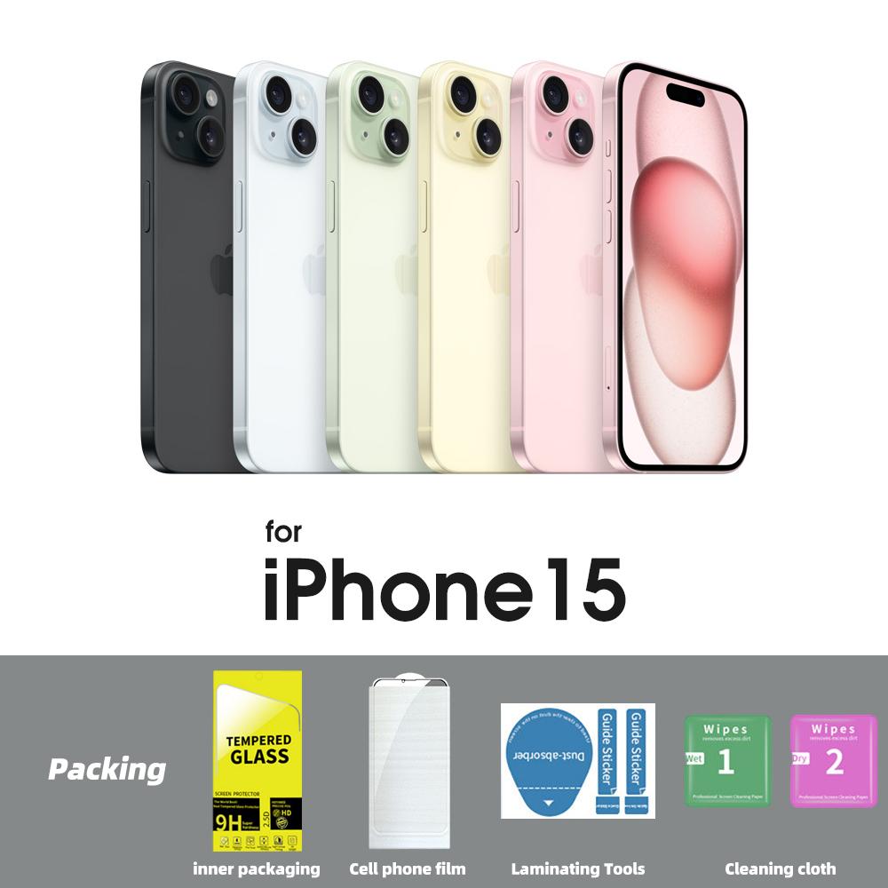 Fonken Privacy Screen Protector for iPhone 15Plus/15/15 Pro/15 Pro Max 30 Degree Anti-peep Tempered Glass Film