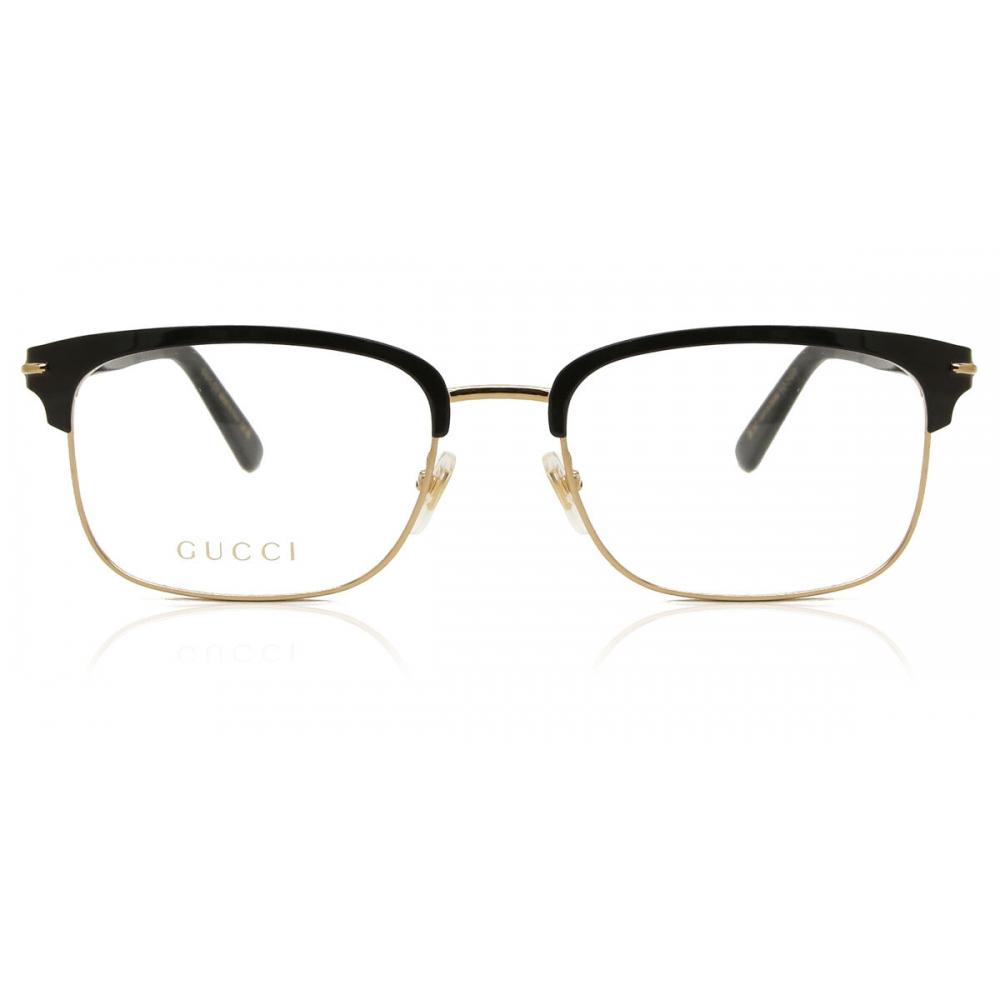 

Gucci Gg1448o 001 Men Eyeglasses Gold Black/56