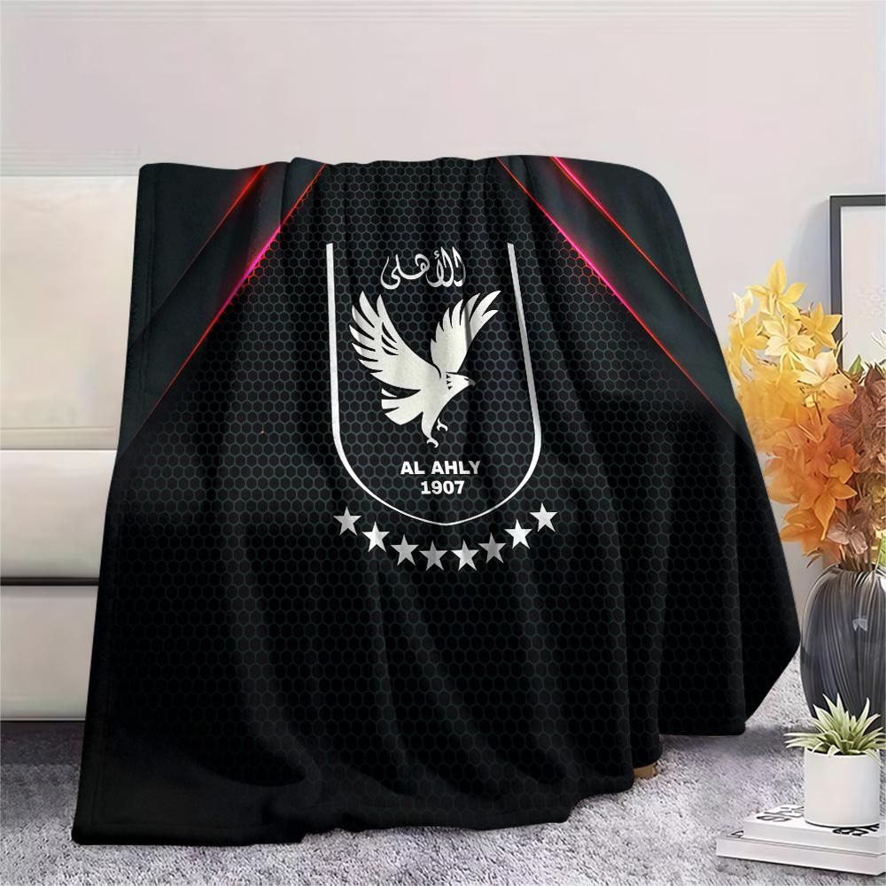 Al Ahly Sporting Club Flannel Blanket, High quality Comfortable for All Seasons, Home Decor, Warmth and Comfort