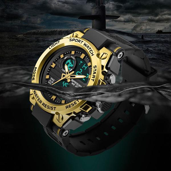 Sport Herrenuhren Top-Marke Luxus Militär Quarzuhr Herren Wasserdicht S Shock Uhr