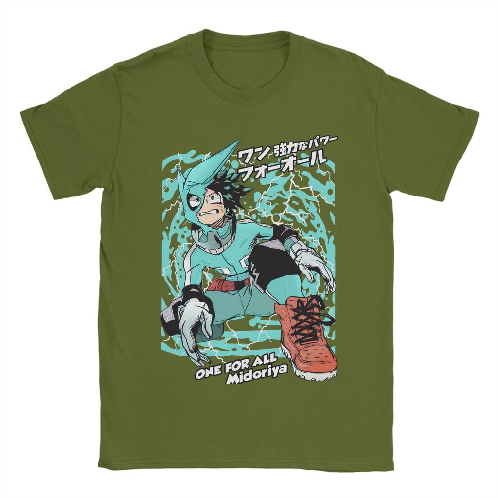Freckled Boy My Hero Academia T Shirts Men 100 Cotton Novelty TShirt Crewneck Tee Shirt Short Sleeve Tops Classic