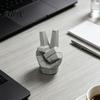 Modern Geometric Art 3D Printed Victory Gesture Hand Sculpture, Resin Statue for Home Office Decorative Figurine Desk Decor, Creative Finger Ornament