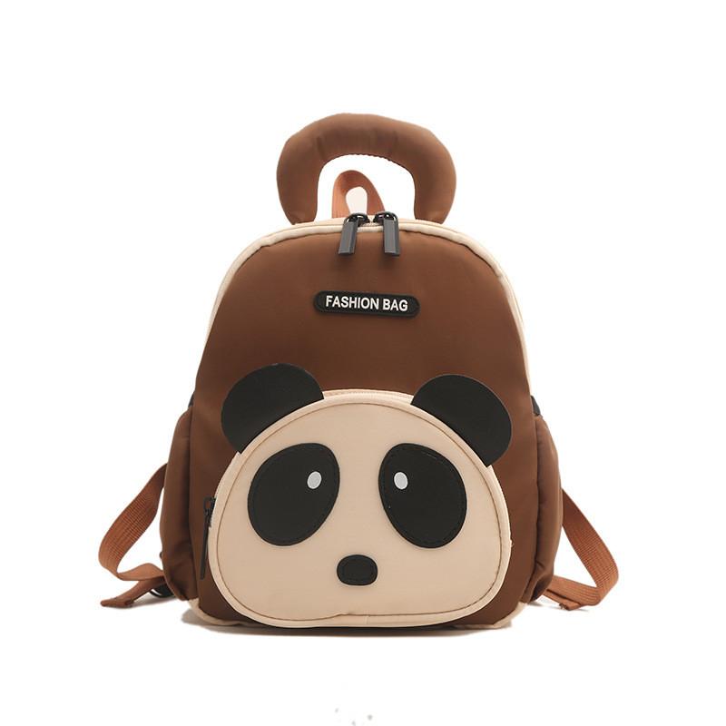 Panda Letter Shaped Backpack Childrens Cartoon Bag Detachable Strap Shoulder