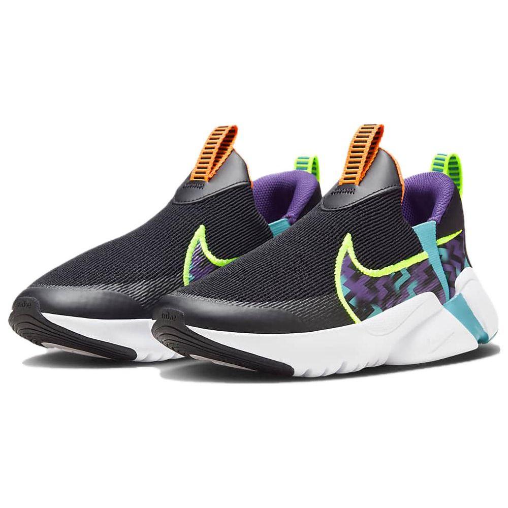 Nike Flex Plus 2 Next Nature SE GS Black Nebula Blue Kids Sneakers Dream-Purple Fluorescent-Yellow FB2354-001