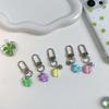 Trendy Clovers Pendant Green Resin Keychain For Phone Bag Luck Symbol Accessory Trendy Clovers Pendant Decors