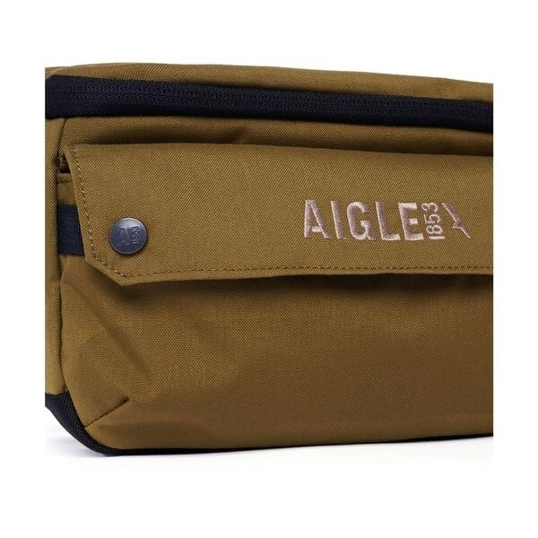 Aigle Official Hiking Crossbody Bag ZNHBN17 Black Water-Repellent