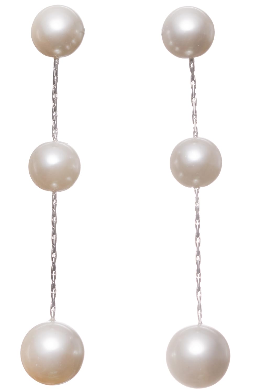 

Серьги Vilina для набора с жемчугом для обеих Орион Титановый Белый [VIRINA] Женщины, Взрослые, Бусины, Простые, 3-рядные, Крупные, Подвесные, Уши, Жемчуг, белый