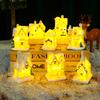 Christmas Home Decoration Xmas Desk Accessories House Micro Landscape Santa Claus Figure Christmas Gift for Women Girls