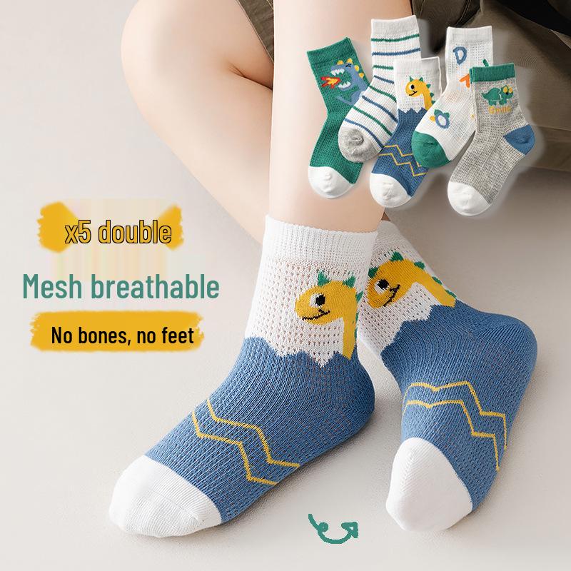 New Class A Children's Spring & Summer Fashion Socks for Boys & Girls - Thin Style for Newborns & Kids