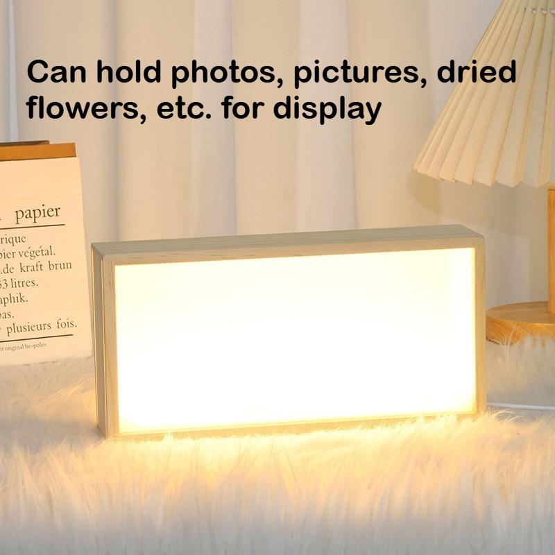 DIY Light-up Empty Frame Double-sided Display Custom Photo Light-up Picture Frame Popular Gift Decoration