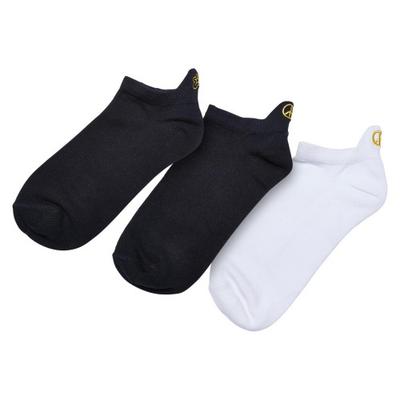 Urban Classics Mens Peace Fancy Edge No Show Socks (Pack of 3)
