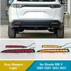 For Honda HR-V HRV/XRV RS 2022 2023 2Pcs Car LED Rear Bumper Light Rear Fog Lamp Brake Light DRL Dynamic Turn Signal Reflector