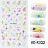 Nail Art Stickers Romantic Valentine's Day Mini Colorful Heart Embossed Three-dimensional Adhesive Nail Stickers