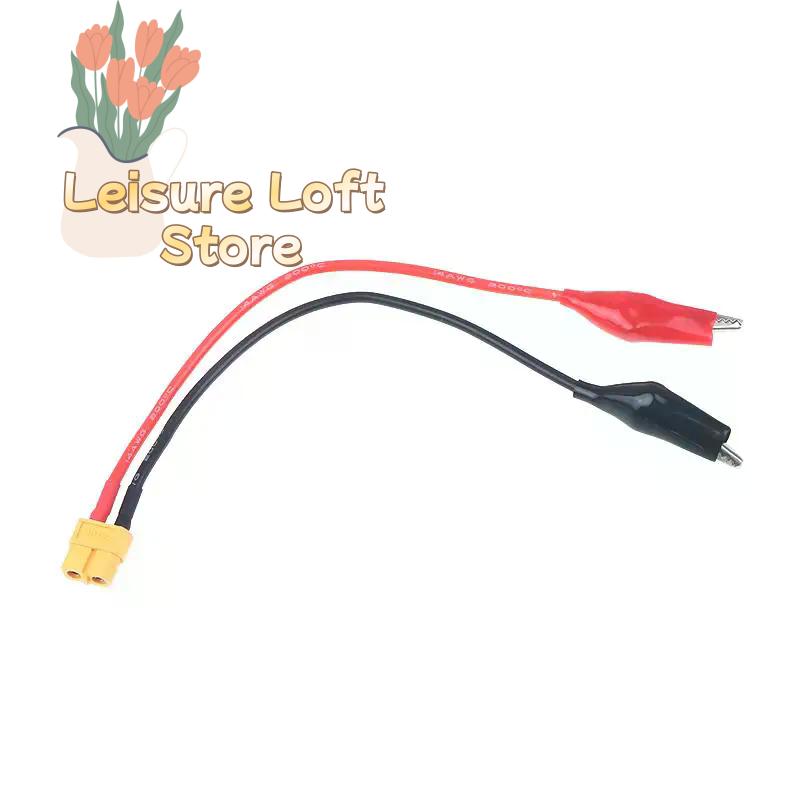 14AWG XT60 Connector Cable with Alligator Clips for SKYRC NC2500 Pro Motor Break-in Tool, Power Test Lead