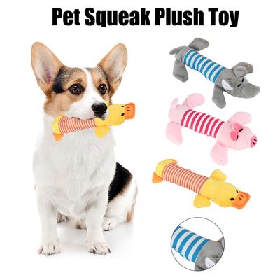 Quietsch Kausound Puppen Elefant Ente Schwein Haustier Lustiges Plüschtier Beliebt Hund Katze Fleece Spielzeug Geeignet für alle Haustiere