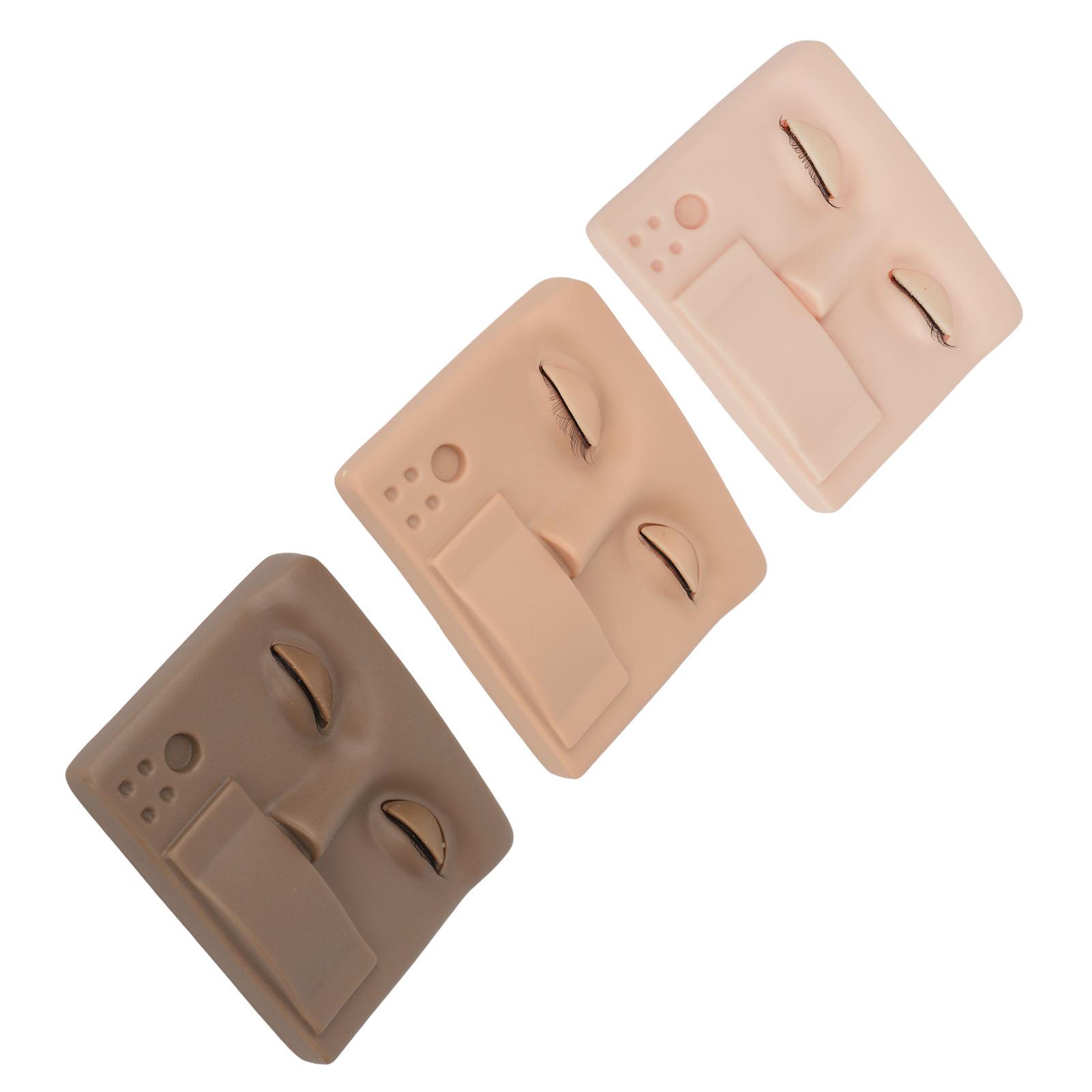 

3 шт. Голова манекена Многофункциональная для наращивания ресниц Съемные веки Тренировочная голова манекена Ресницы