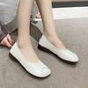 2024 Spring and Autumn New Women's Shoes Fashion Solid Color Square Toe Low Heel Shallow Mouth Slip-On Women's Flat Shoes