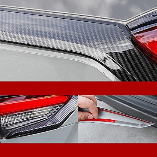 Toyota RAV4 Rear Bumper Tailgate Garnish Upper Garnish 1 for the XA50 Model SWD-DG (Black, Piece) (ABS)