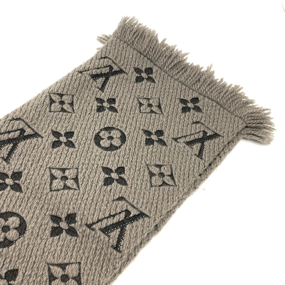 Louis Vuitton M72242 Echarpes Logo Mania Scarf Wool Verone Gray
