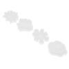 4pcs Coaster Mold 4 Different Styles Flower Design Silicone Molding for Making Decorations