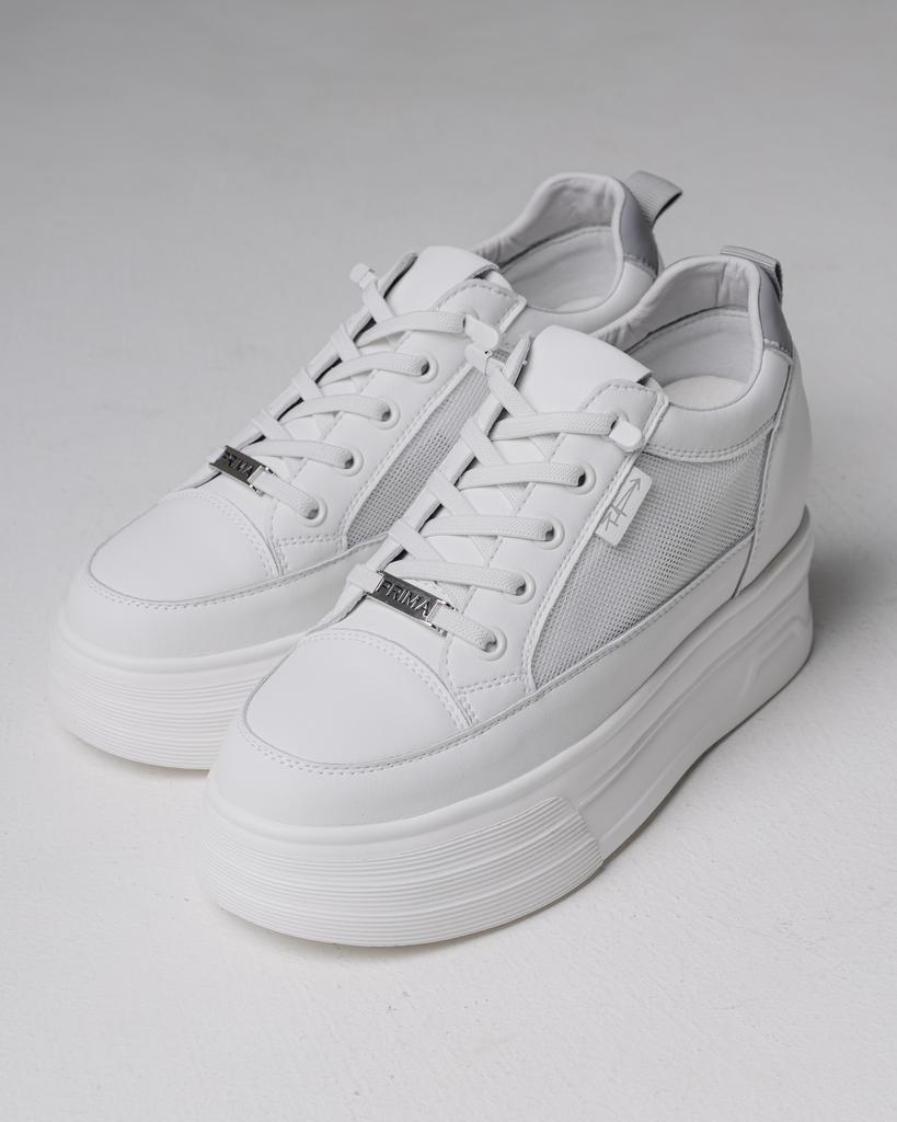 Кроссовки на платформе Prima d'Arte 1131 36 белые кожа