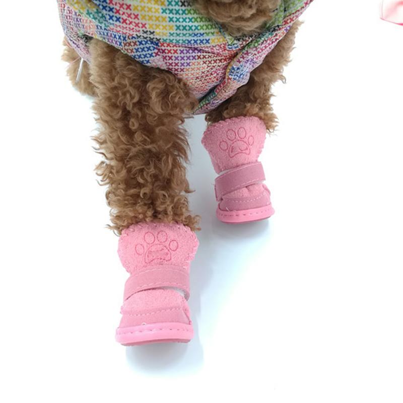Warm Winter Pet Shoes for Small Dogs Non-slip Dog Cat Snow Boots Chihuahua Shih Tzu Shoes Mascotas Zapatos Perro Pet Supplies