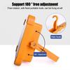 Portable Solar Searchlight USB LED Work Repair Lamp Red/Blue Flashing Emergency Night Market Light Outdoor Spotlight Tent Light