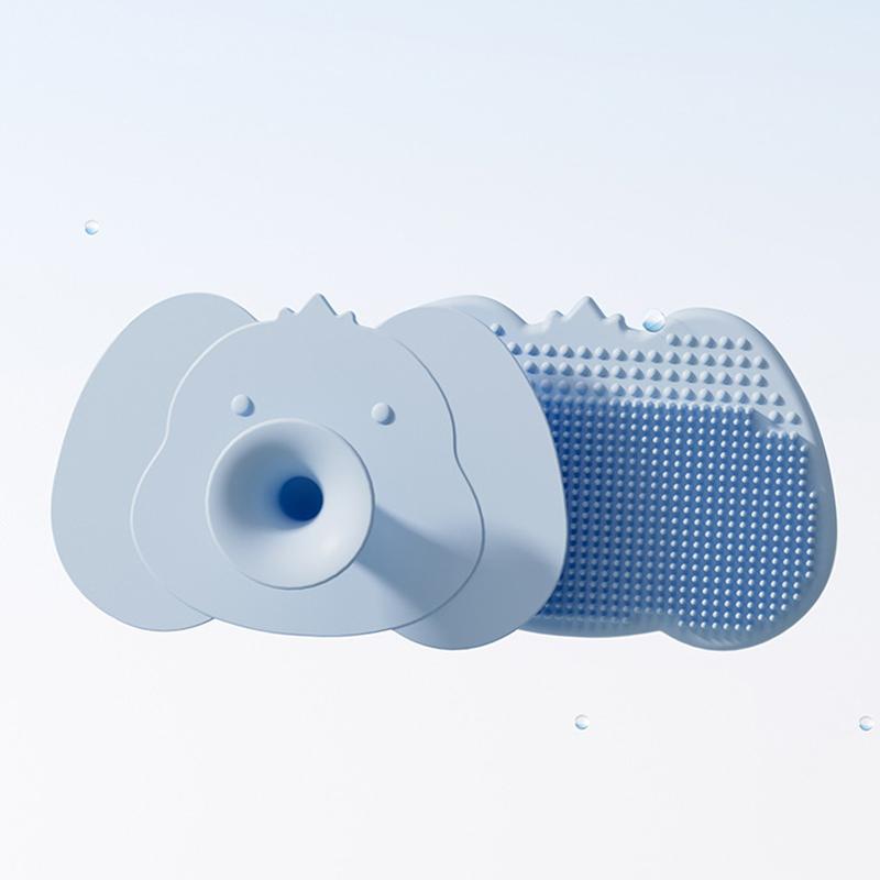 Silicone Baby Bath Brush With Suction Cup Function, Bath Brush Massager For Easy Storage