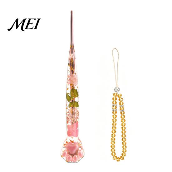 Langlebige Häkelnadel, florale Harznadel, durchsichtiger Griff mit getrockneten Blumen, Metallkopf mit Perlen-Handgelenkband für Arthritis-Betroffene, Anfänger