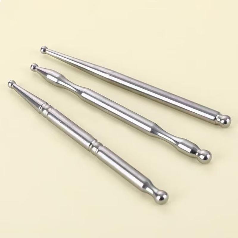 Stainless Steel Acupressure Pen Elastic Ear Acupoint Massage Stick Improve Eyesight Acupuncture Point Massager Relax Body