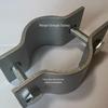 Reinforced Double Semicircular Iron Pipe Clamp (50mm Wide, 5mm Thick) Fastener Coupling Hoop