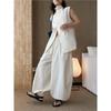 Johnature Casual Fashion Elastic Waistband Spring Summer Balloon Jogger Pants For Women Loose Comfortable Simple Trousers