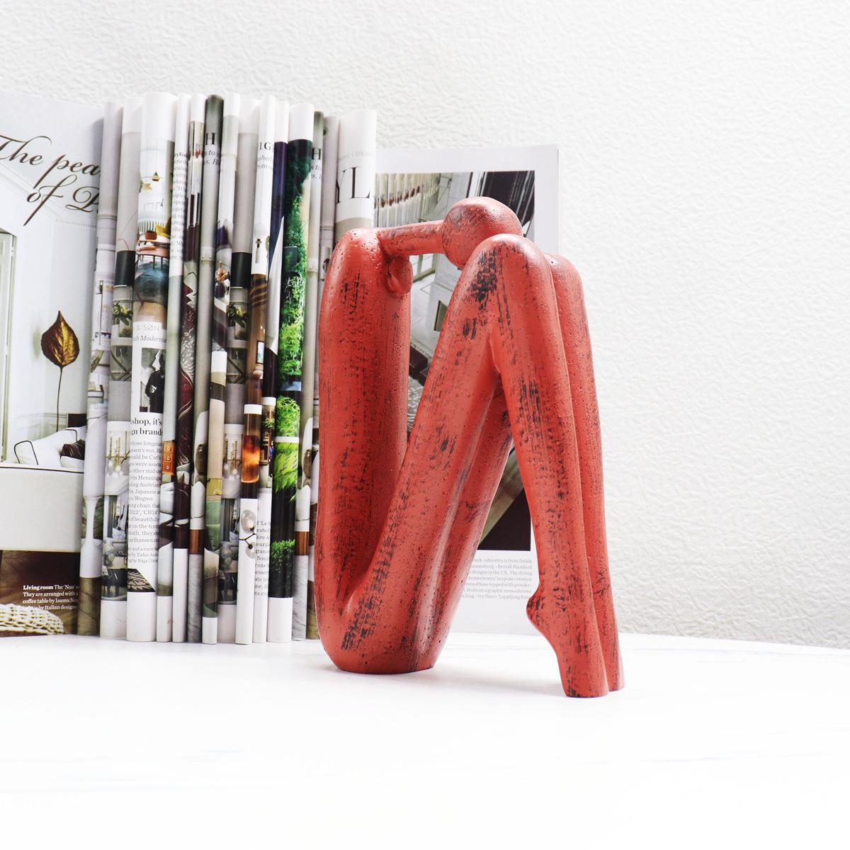 Nordic Geometric Minimalist Abstract Figurines for Modern Living