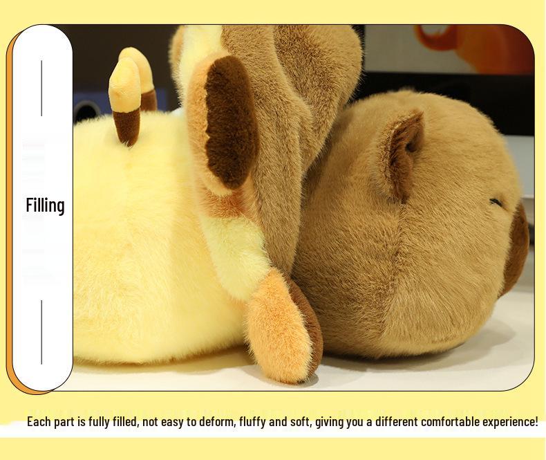 Reversible Capybara To Bee Plush Toy