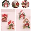 Adorable Christmas House Ornament Handmade Clay Realistic Christmas Hanging Pendants for Home Ornaments Holiday Decors