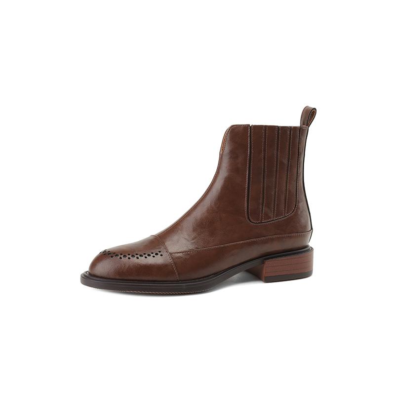 Fashion 2024 New Autumn Women Shoes Chelsea Women Boots Winter Block Ankle Boots for Women Zapatos De Mujer Womens Chunky Boots